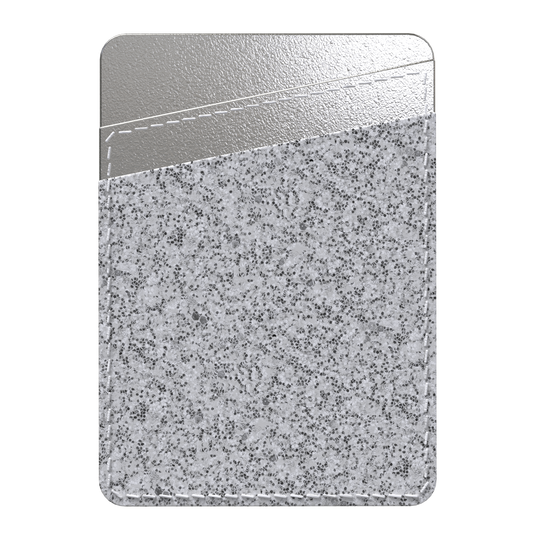 Silver Glitter Smartphone Wallet