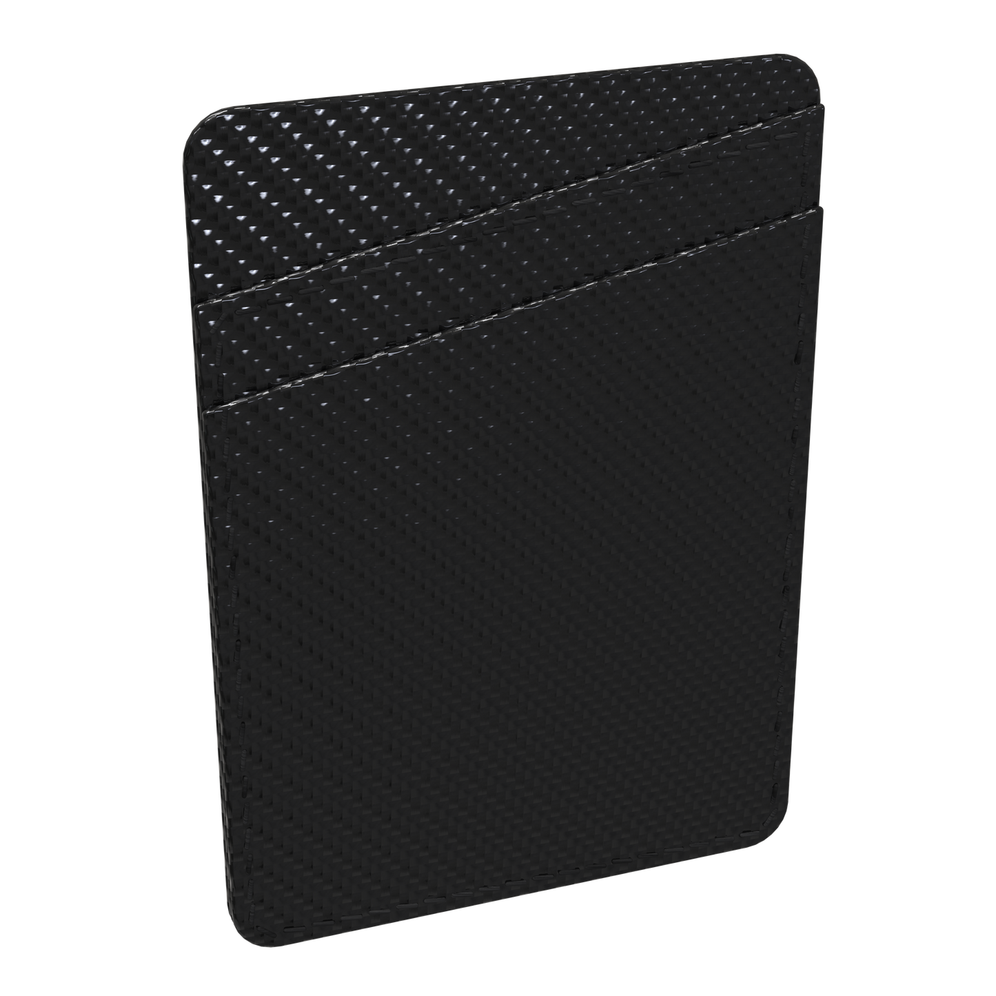 Black Carbon Fiber Smartphone Wallet