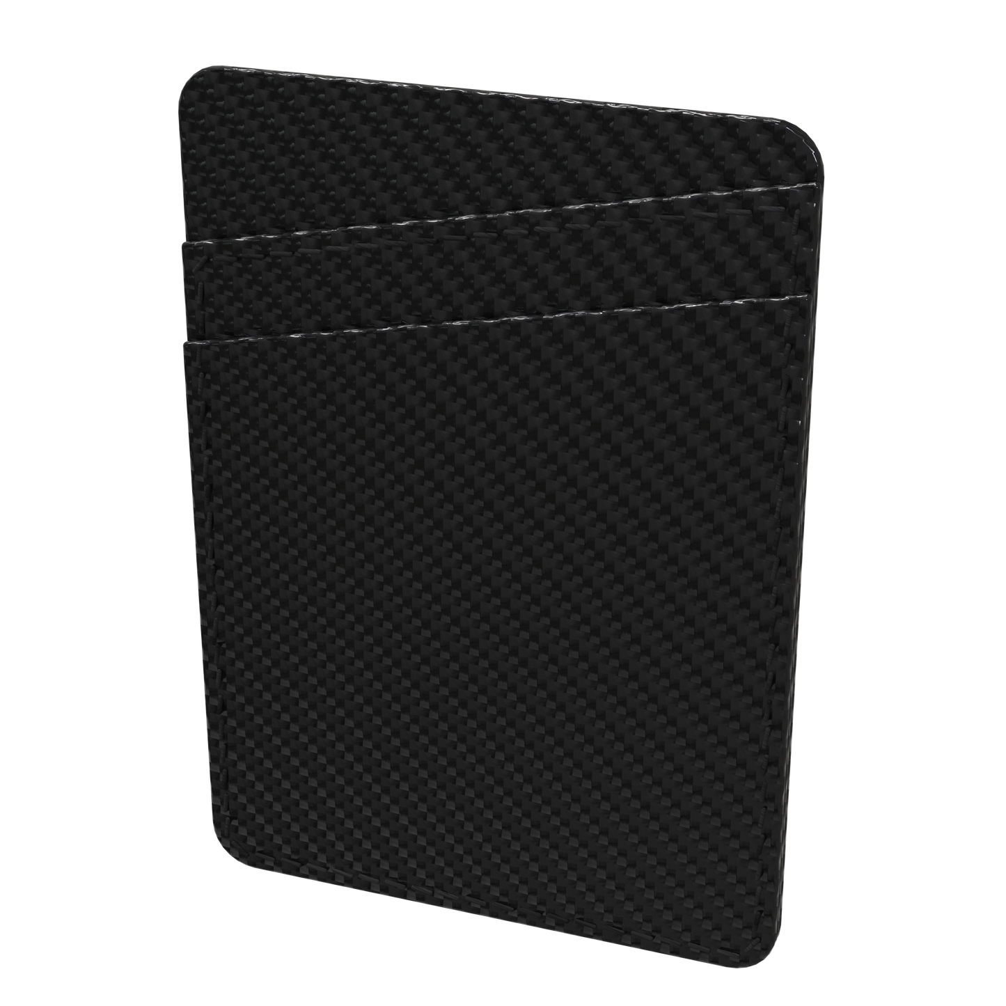 Black Carbon Fiber Smartphone Wallet