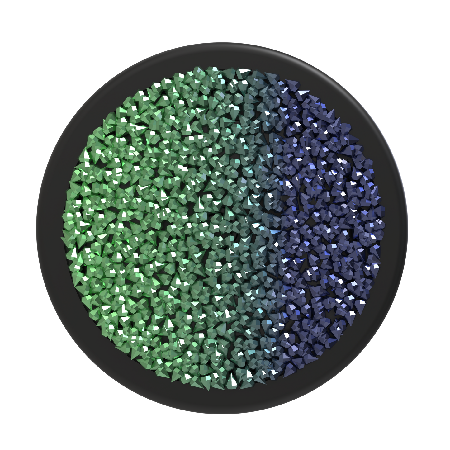 Green & Purple Ombre Crystal Cluster