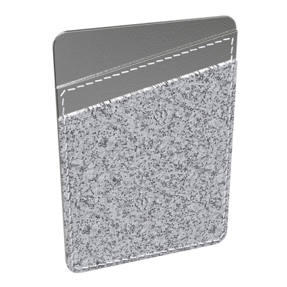 Silver Glitter Smartphone Wallet