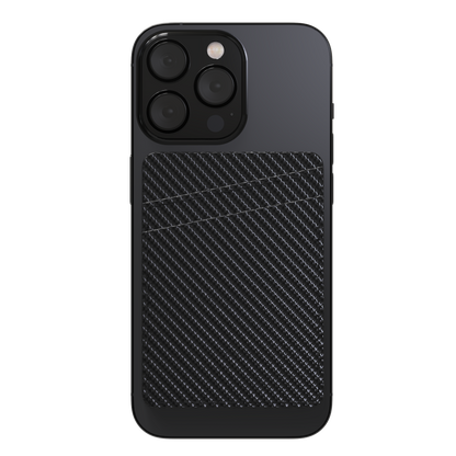 Black Carbon Fiber Smartphone Wallet